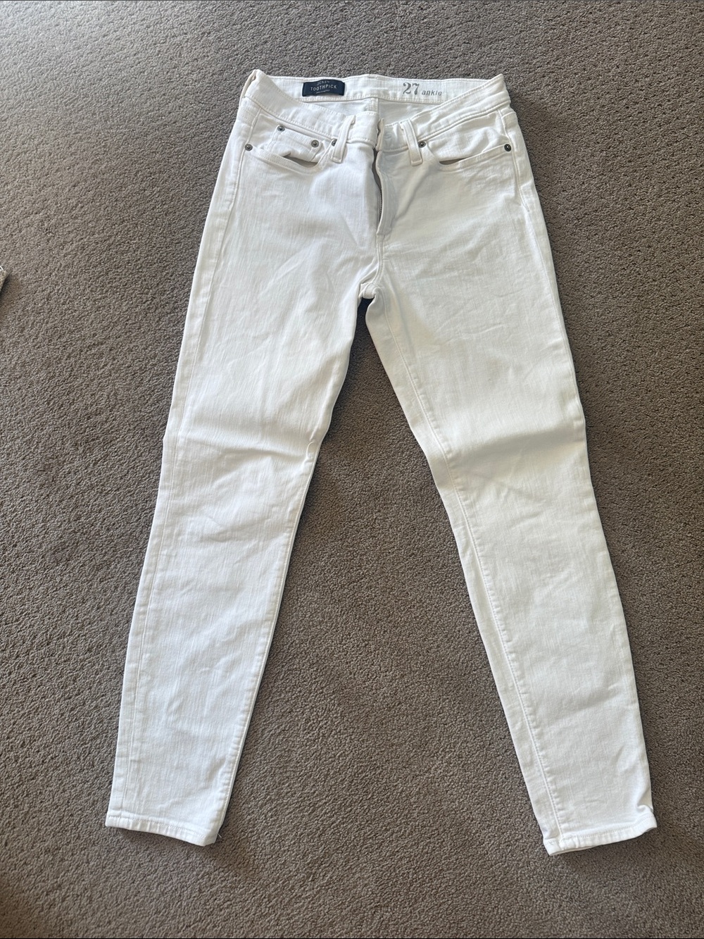 JCrew White Women's Skinny Jeans - Size 27